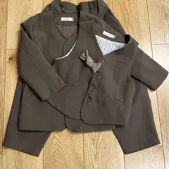 リジェール（riziere）セットアップ&ベスト&ネクタイ⭐︎110⭐︎ブラウン