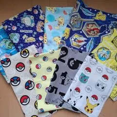 239 ポケモン レア シーチング ラミネート 生地 ハギレ 入園入学 9種