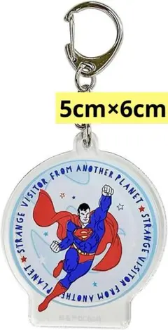 [ワーナー] キーチェーン アクリルキーホルダー スーパーマン Cフック