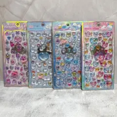 カミオジャパン リボン付きジュエルプチドロップ シール 4枚セット