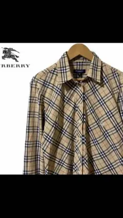 ★Burberry ノバチェック　シャツブラウス　バーバリー　刺繍ロゴ