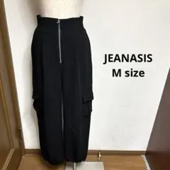 JEANASIS ハイウエスト　カーゴパンツ　ブラック