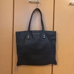 MARC JACOBS ブラック　レザー トートバッグ