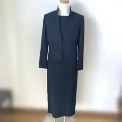 【美品】Catle Club ブラックフォーマル 礼服 7号　冠婚葬祭　5部袖