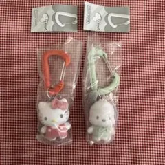 サンリオカラフルカラ￼ビナマスコットチャームハローキティ、ポチャッコの2点