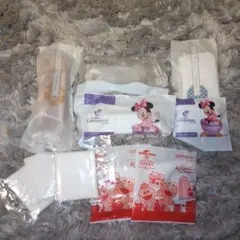 【新品未開封】ホテルアメニティヘアブラシ折りたたみ 3個セット　コットンヘアゴム