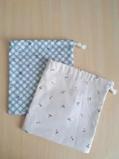 コップ袋　2つセット　入園　入学　ハンドメイド