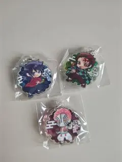 ぴた！でふぉめ 鬼滅の刃 無限城編 アクリルめじるしガチャマスコット 3点セット