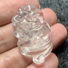 天然水晶の九尾ペンダントトップ