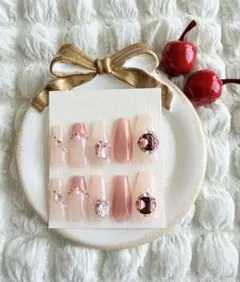 ネイルチップ No.0117 ピンク系　宝石箱