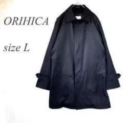ORIHICA トレンチコート L 黒 ビジネス 通勤 アウター 471
