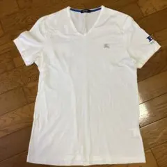 BURBERRY BLACK LABEL ホワイト Vネック Tシャツ サイズ3