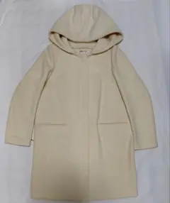 『新品未使用』フード取り外し可 ミドルコート オフホワイト