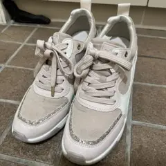 プラスダイアナ ヒールアップダッドスニーカー 厚底 ピンク　DIANA