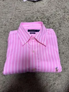 Polo Ralph Lauren ピンクストライプシャツ XS