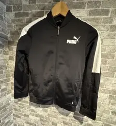 PUMA ジップアップジャケット ブラック/ホワイト