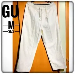 GU ホワイト イージーパンツ Mサイズ