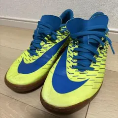 26.5cm Nike フットサルシューズ イエロー/ブルー
