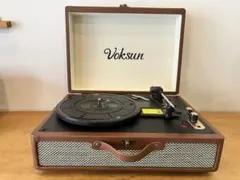 VOKSUN レコードプレーヤー Bt対応　スピーカー内蔵箱付属品あり4/2購入