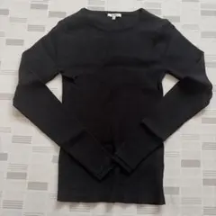 ニコアンド　ダブルフリルカフリブニットプルオーバー