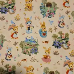 可愛いウサギ柄☆カットクロス