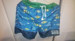 marine 魚プリント ベビー水着(男の子)