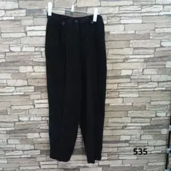 コーデュロイ カジュアルパンツ 黒