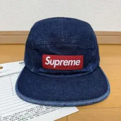 17ss Supreme washed canvas camp cap 水色美品 - メルカリ