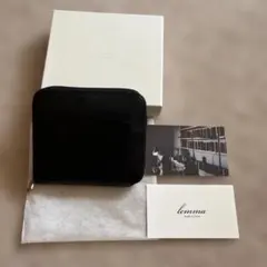 lemma クルバ　ラウンドファスナー　二つ折り財布 ブラック　レンマのサムネイル
