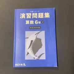 演習問題集 算数 6年下　有名校対策