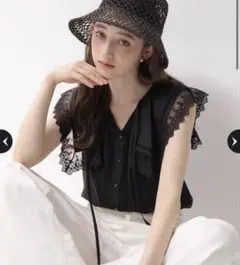 プリンさん専用 IENA イエナ SO コットンフレンチフリルブラウス