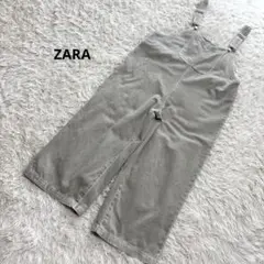 ZARAザラ オーバーオール デニム ワイド カーキ