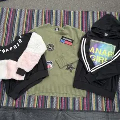 ANAP GIRL トレーナー 3点セット