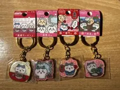 ちいかわキーホルダー 【ハチワレ4点セット】 尾道ラーメン・温泉・雷門・桜島