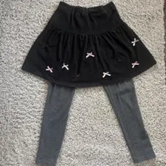 any FAM 140 スカートとレギンスのセット（黒・グレー）