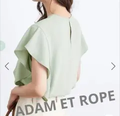 美品　アダムエロペ　ADAM ET ROPE 　ブラウス　ミントグリーン　袖のサムネイル