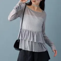 【今期】mystic/ドットティアードプルオーバー