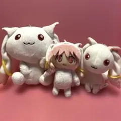 まどか☆マギカ　マスコット3個セット キュウべぇマスコット