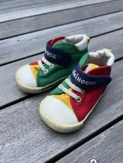 ミキハウス マルチカラー ベビーシューズ