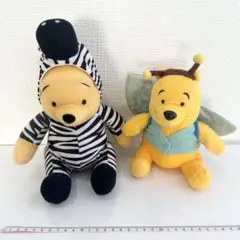 くまのプーさん ぬいぐるみ しまうま ゼブラ 着ぐるみ ちょうちょスタイル