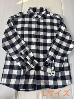 ユニクロ　長袖　フランネルシャツ