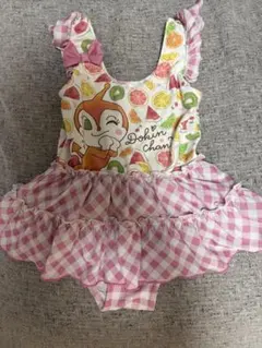 ドキンちゃん ワンピース水着 フルーツ柄110cm