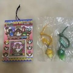 ひくぞーくん なめこ栽培キット シール5枚 가챠 ストラップ 2種セット
