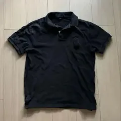00s y2k ラルフローレン ビッグポニー ブラック ポロシャツ　古着