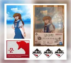 一番くじ　エヴァンゲリオン K賞　クリアファイル・ステッカーセット