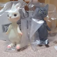 porops ting doll キーホルダー 動物 猫 うさぎ フィギュア