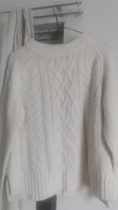 GU ホワイトニットセーター 古着(ふわふわ)セット