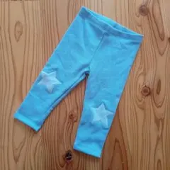 新品未使用◎NEXT 水色 星刺繍 パンツ 9-12ヶ月