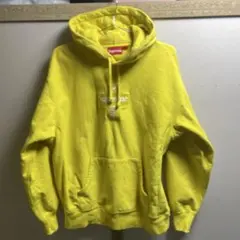 着用1回】Supreme Cross Box Logo パーカー イエロー - メルカリ