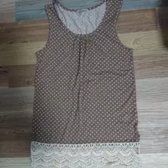 新品タグなし 水玉タンクトップ チュニック